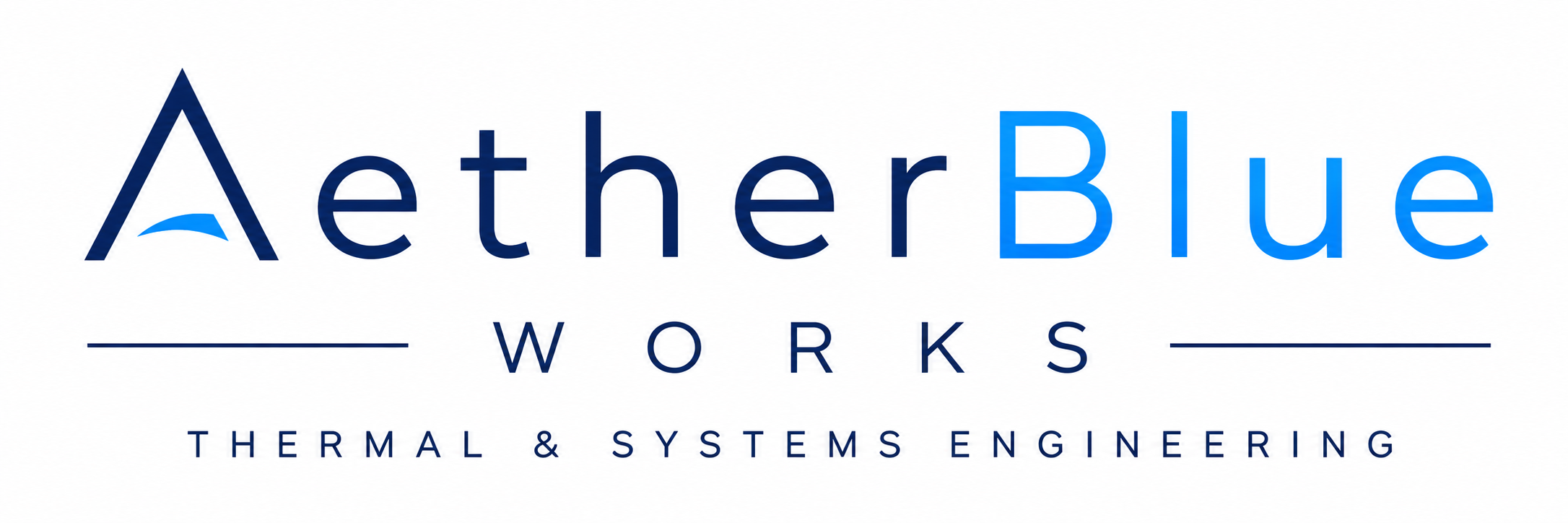 AetherBlue Works wordmark